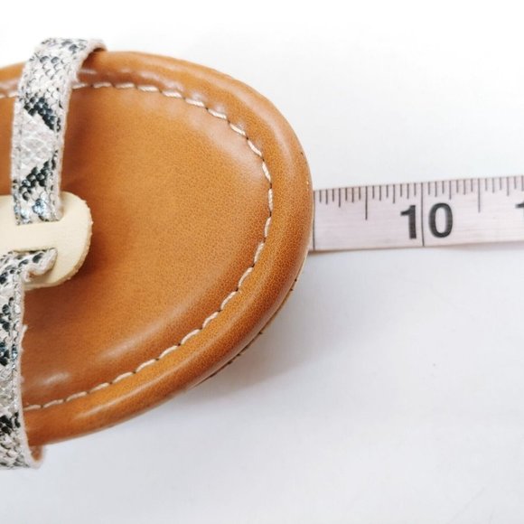 Lane Bryant Womens Strappy Wedge Cork Midsole High Heel Slide Sandals Multi 8W - Picture 6 of 10